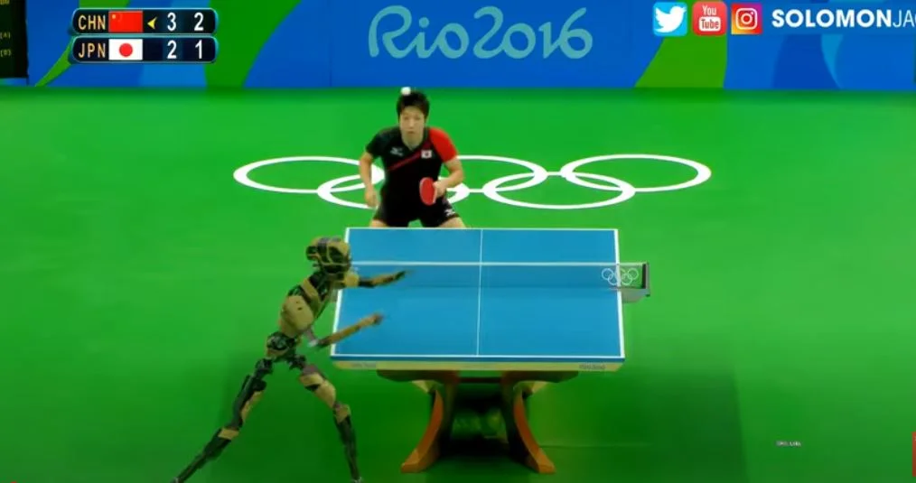 robot  asztalitenisz pin pong sport