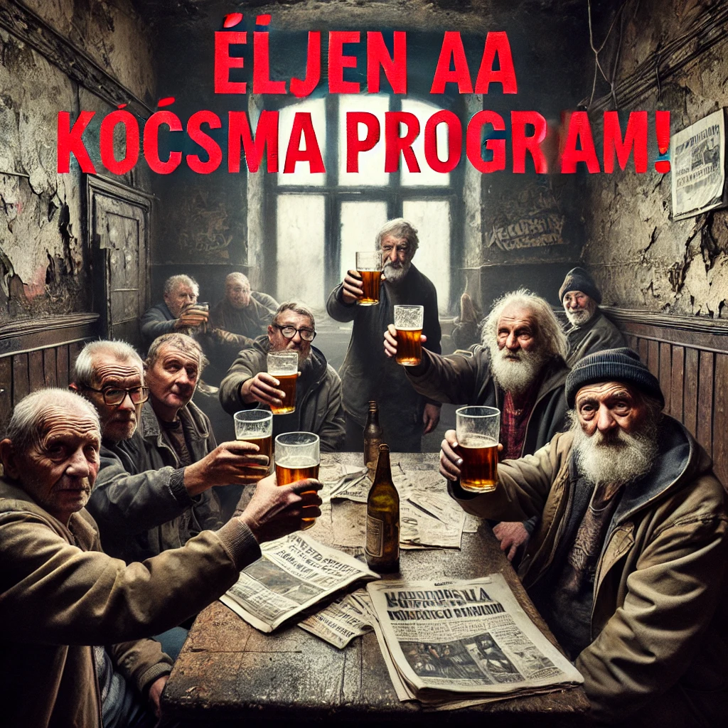 kocsma program öreg férfi férfiak iszik isznak