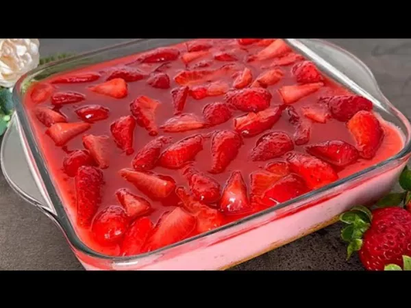  Hideg epres 🍓 torta 3 rétegben – tavaszi csábítás szeletben 