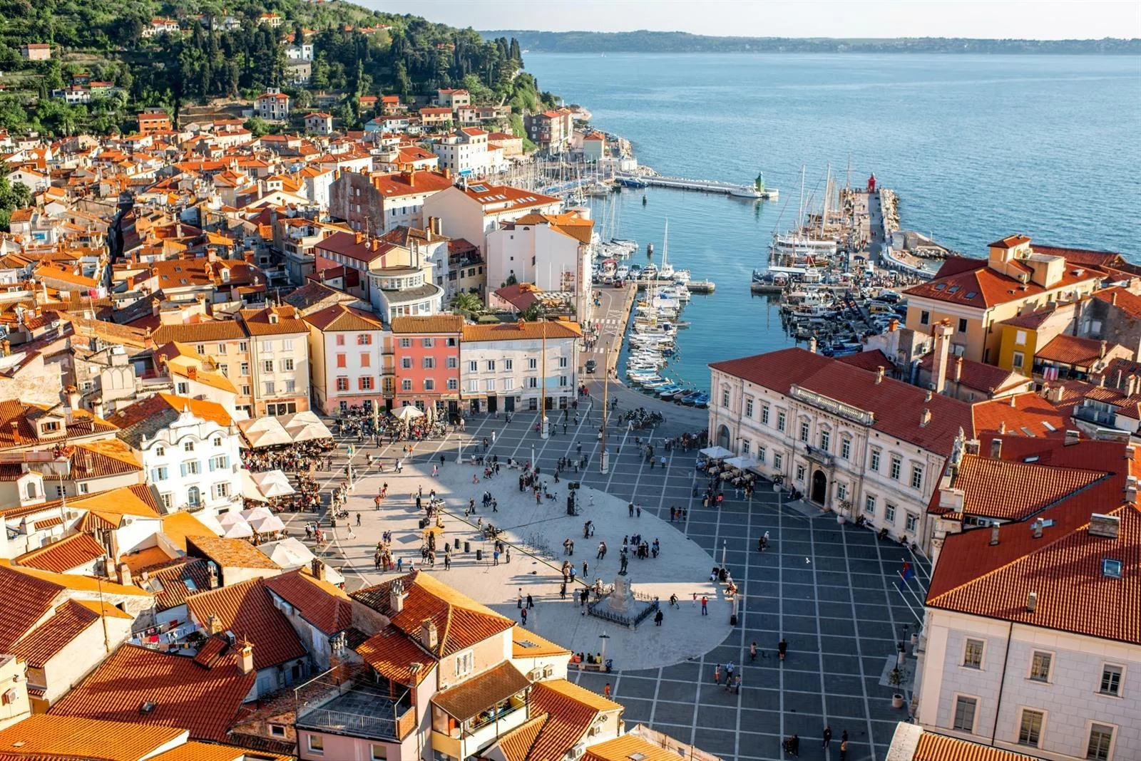 piran látkép város tenger