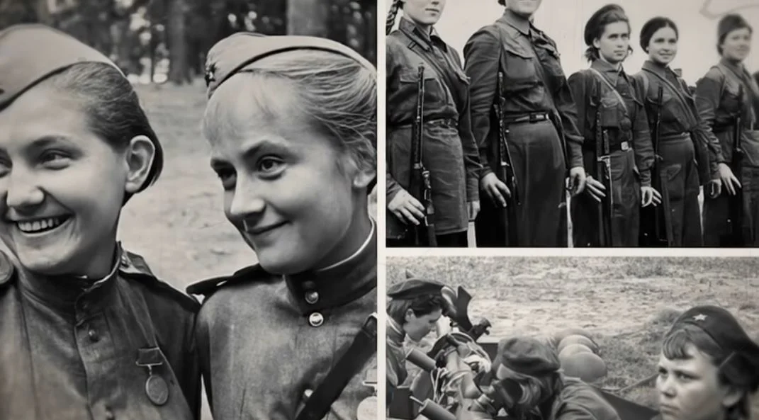 vöröshadsereg női katona