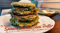 Cukkini, feta és spenót lepény fokhagymás tzatzikivel – recept
