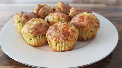 Spenótos-sajtos muffin, amiért megőrül az egész család