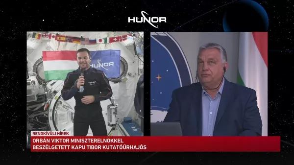 Élőben jelentkezett az űrből – Ezt üzente Kapu Tibor Orbán Viktornak