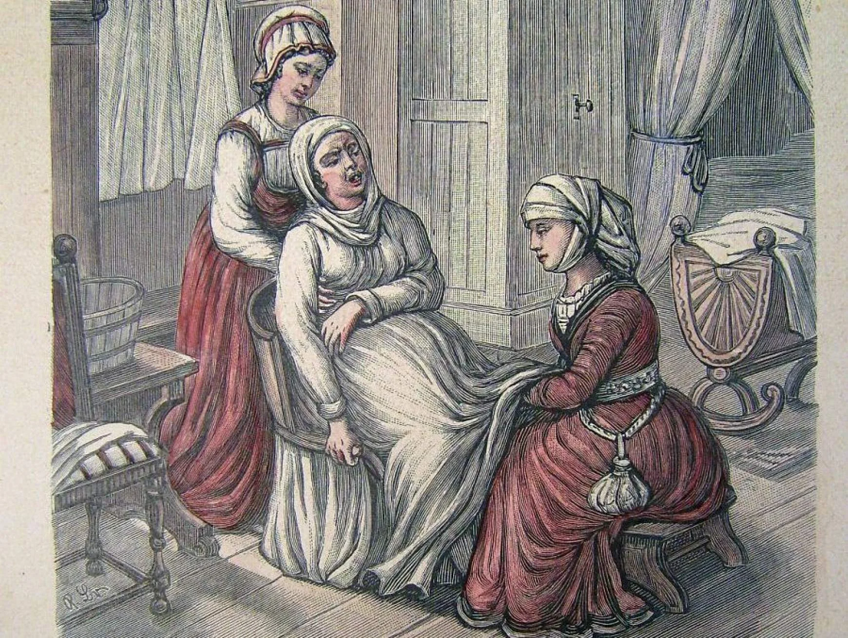 szülés középkor