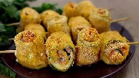 Sajttal és sonkával töltött sült cukkini – Egyszerű, mégis ellenállhatatlan recept 15 perc alatt