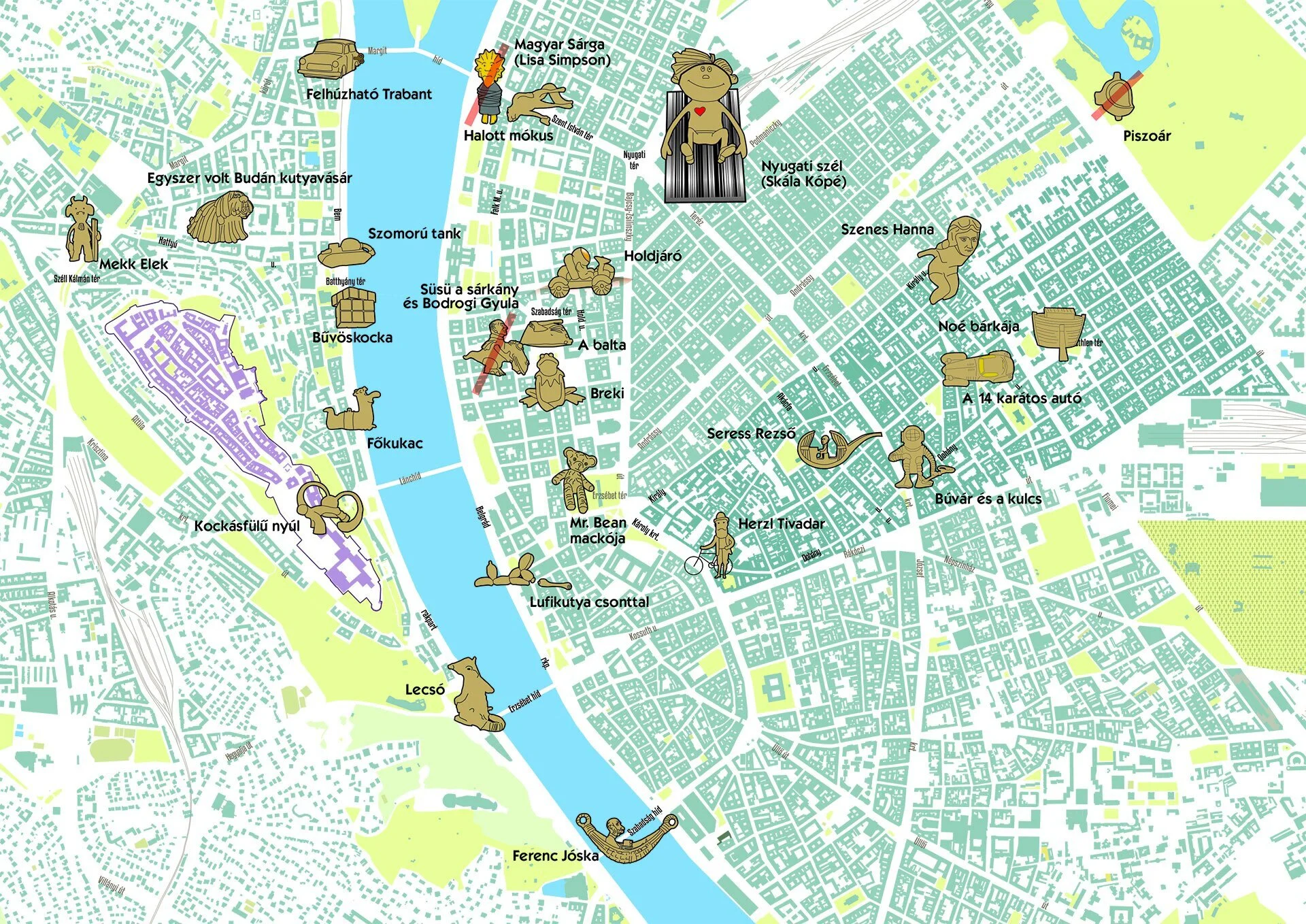 kolkodo miniszobor budapest térkép