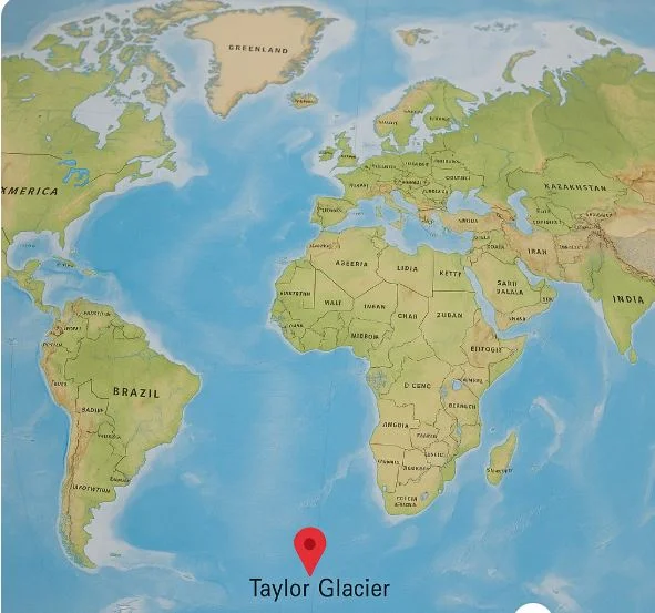 Taylor gleccser térkép antarktisz