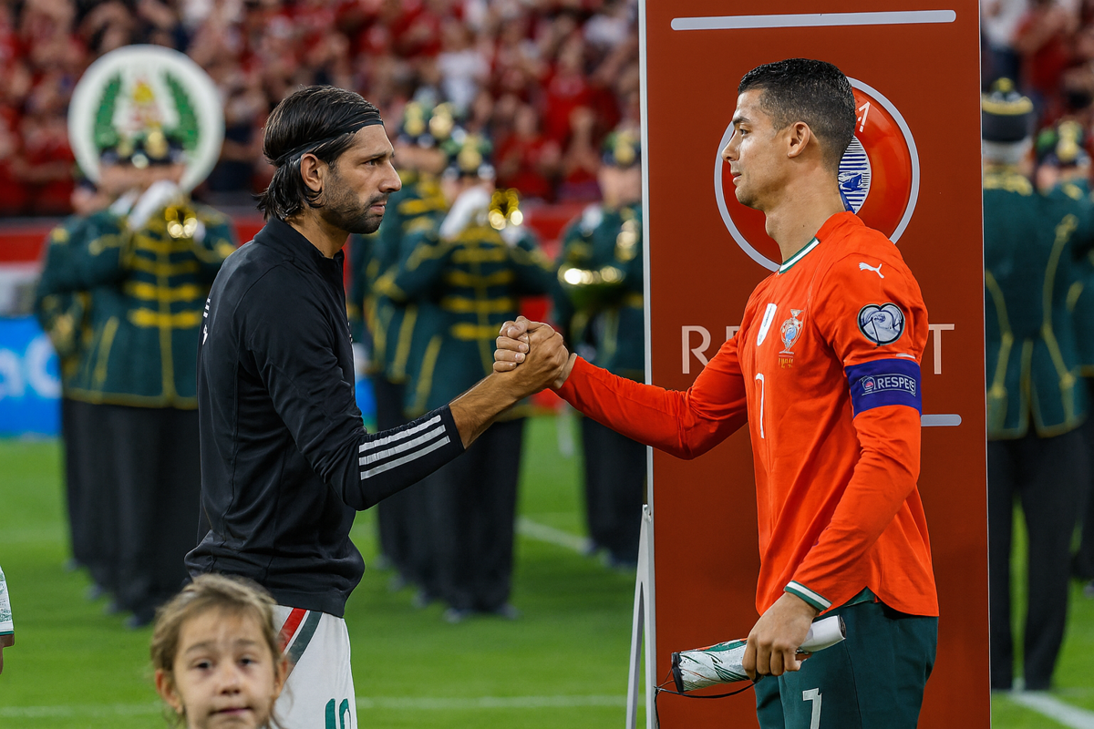 Szoboszlai Dominik Magyarország Cristiano Ronaldo Portugália focimeccs