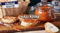 Ajvár rusztikus baguette-tel: mediterrán ízorgia a tányéron