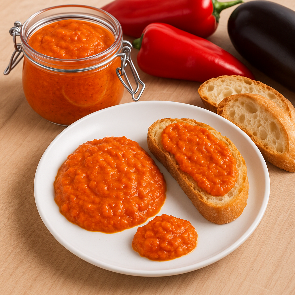 Ajvar tálalva