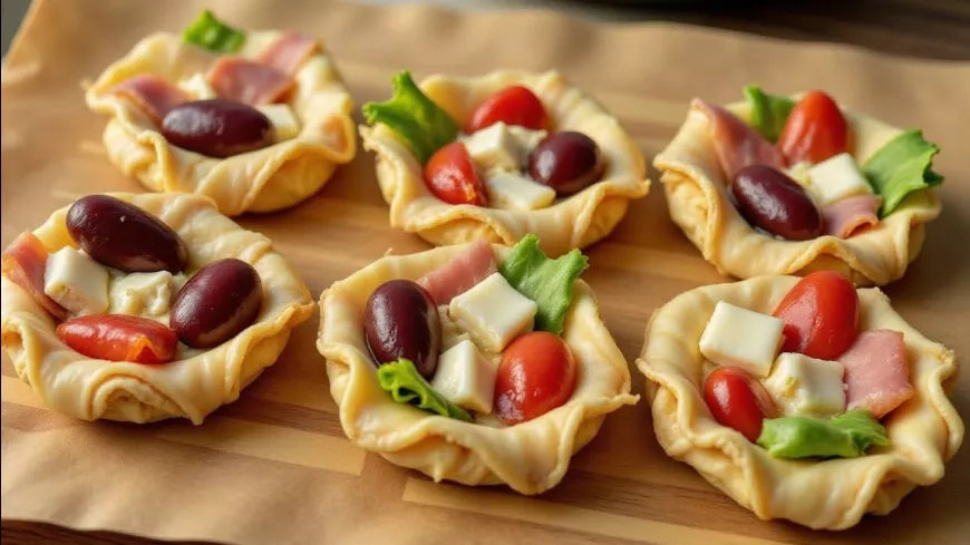 Jobb mint a pizza – leveles tészta töltött kosár isteni falatkák