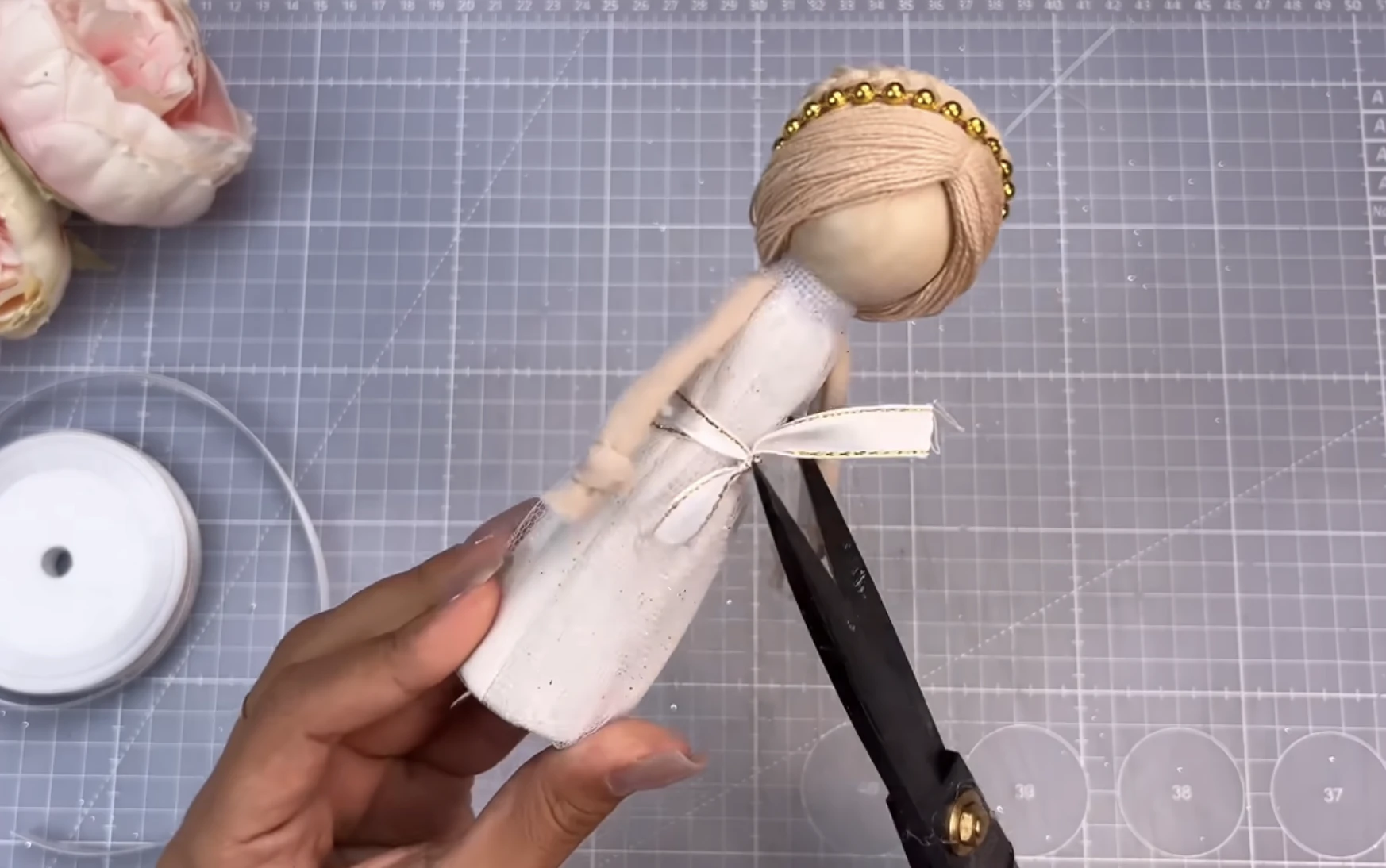 karácsonyi angyal készítése