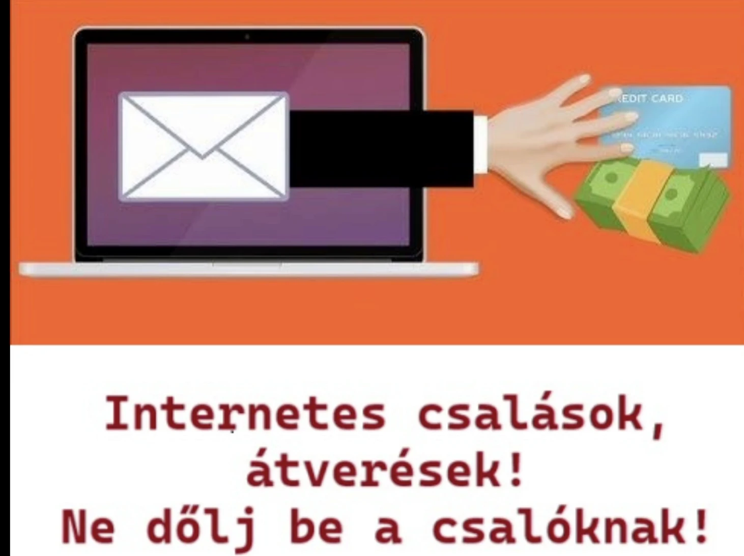 internetes csalás lopás