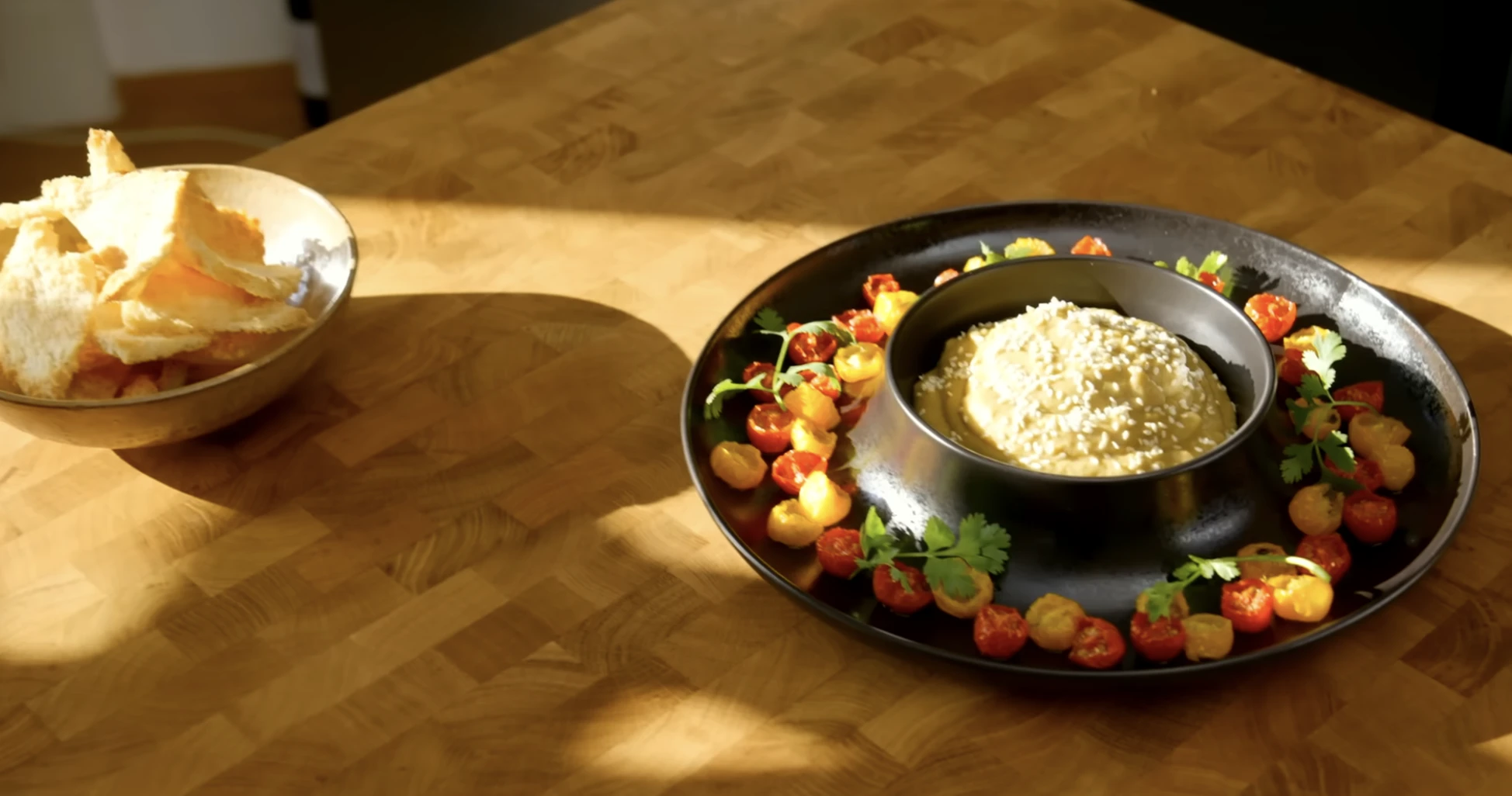 padlizsánkrém mártogatós