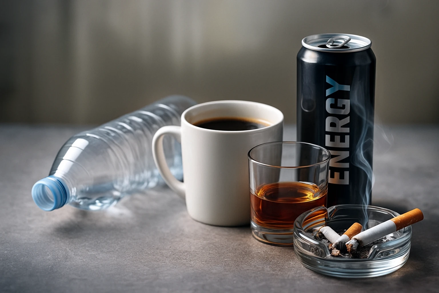 cigi kávé energiaital kevés folyadék