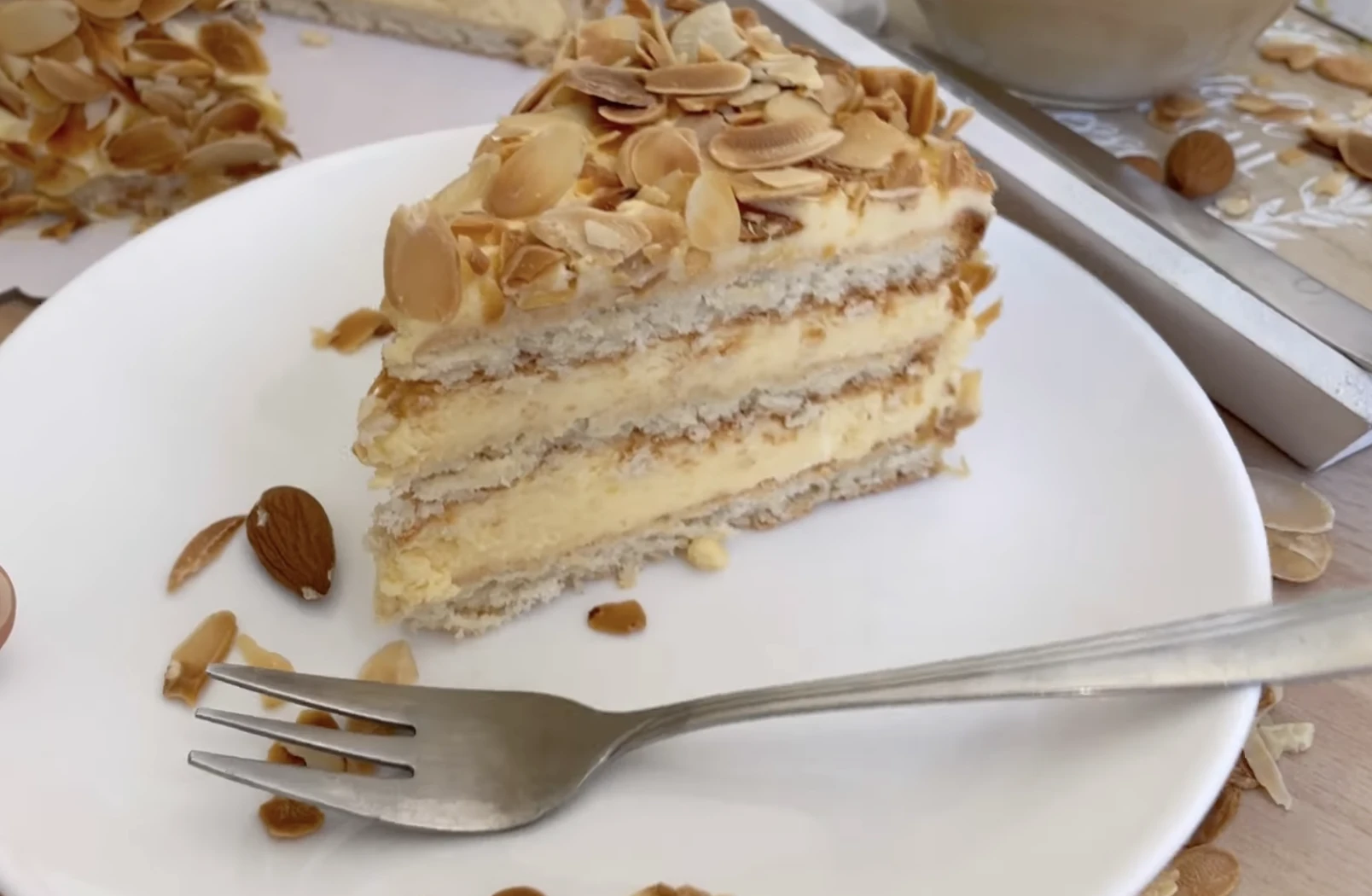 svéd mandulatorta édesség desszert