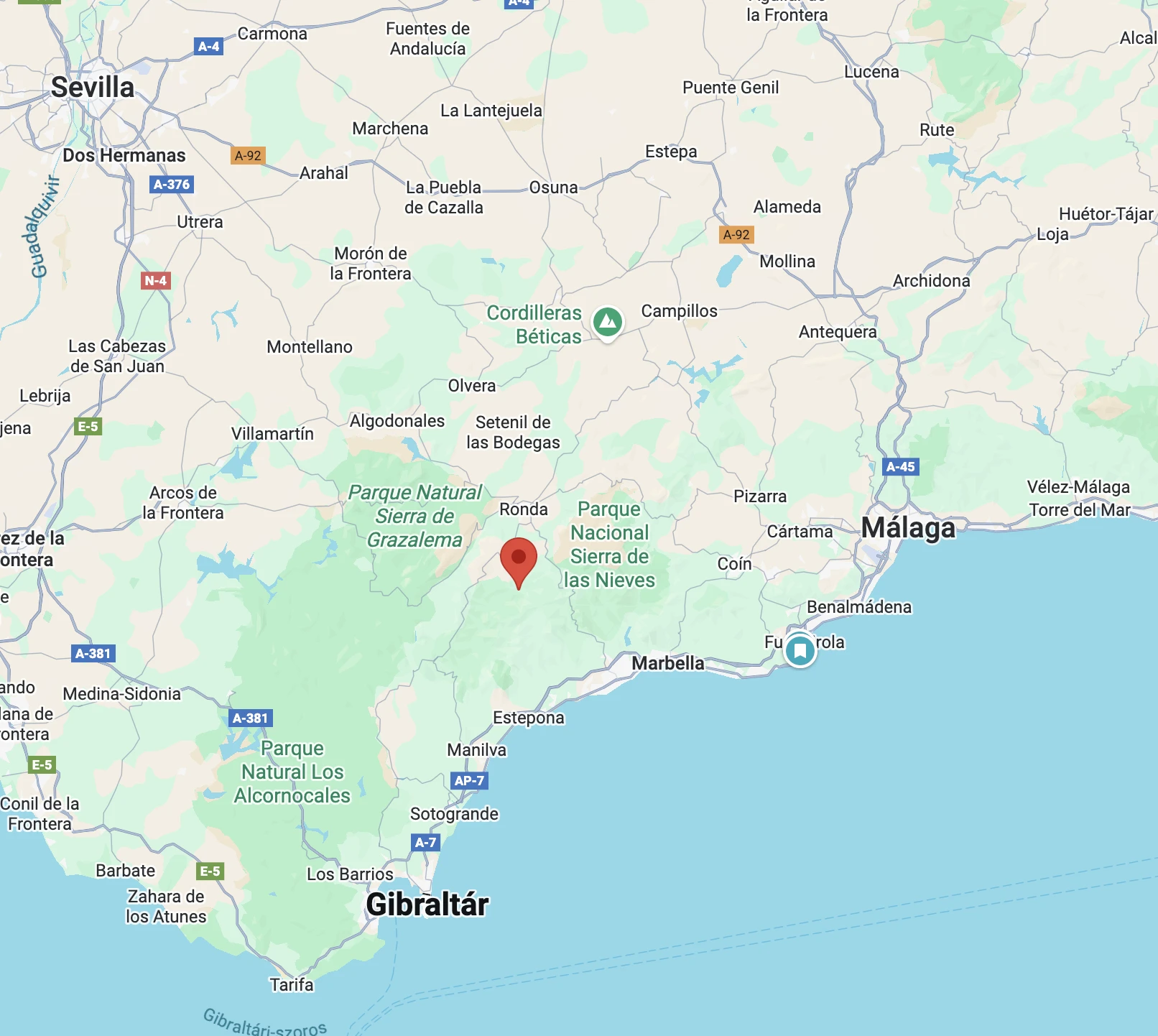 Júzcar analusia malaga kék falu