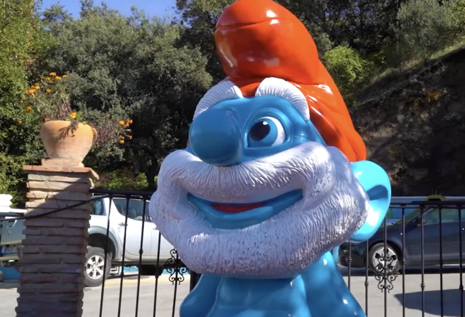 Júzcar Andalúzia Spanyolország képk falu hupikék törpikék