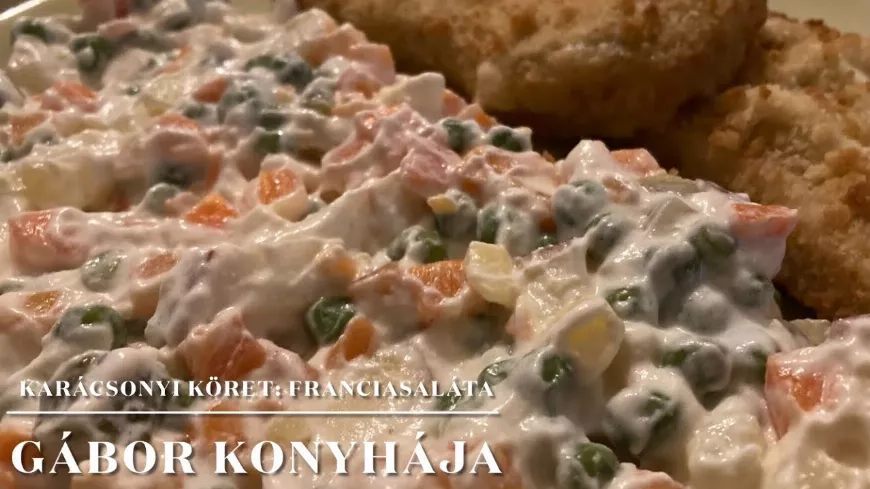 Franciasaláta recept karácsonyra: egyszerű, krémes ünnepi köret