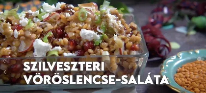 Fűszeres vöröslencse saláta, ami új szintre emeli a mézes-mustáros ízeket