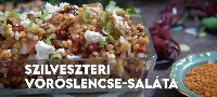 Fűszeres vöröslencse saláta, ami új szintre emeli a mézes-mustáros ízeket