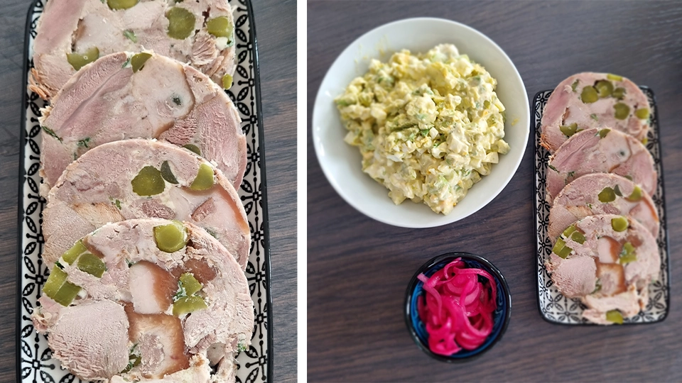 Kólában főtt csülök felvágott