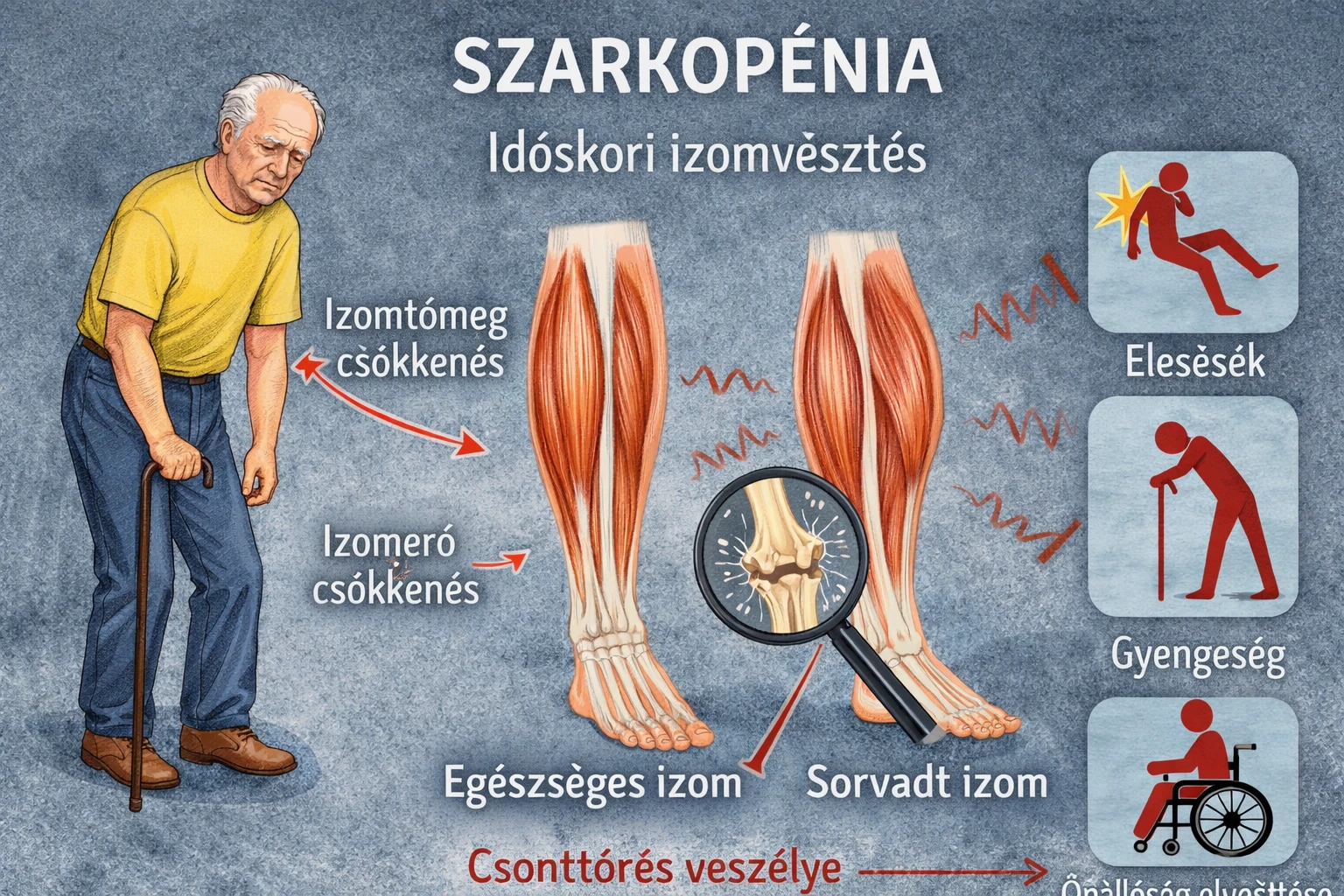 szarkopénia betegség izomvesztés