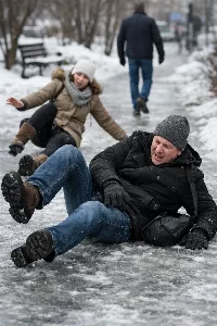 Hatalmas hó és jég: a tél legviccesebb pillanatai egy helyen