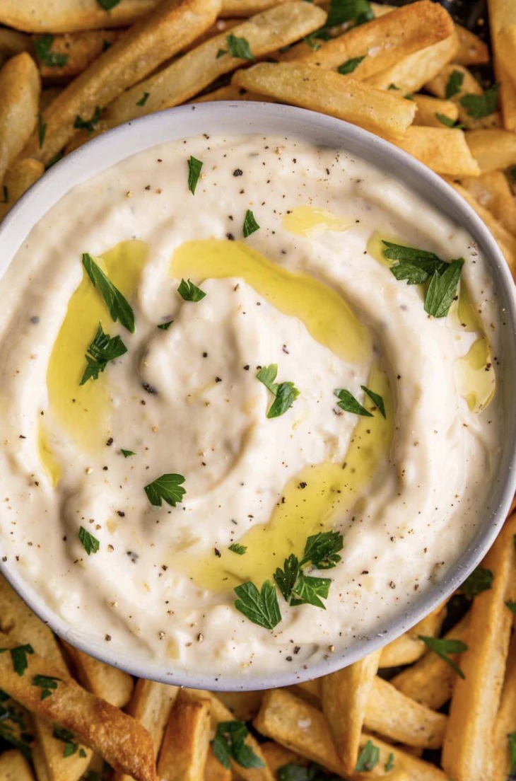 alioli fokhagymás mártogatós