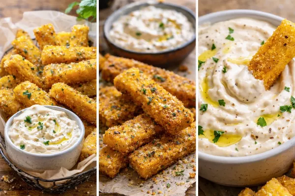 Sütőben sült polenta hasábok fokhagymás aiolival, amiről mindenki beszél