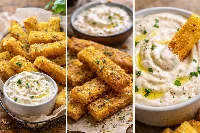 Sütőben sült polenta hasábok fokhagymás aiolival, amiről mindenki beszél