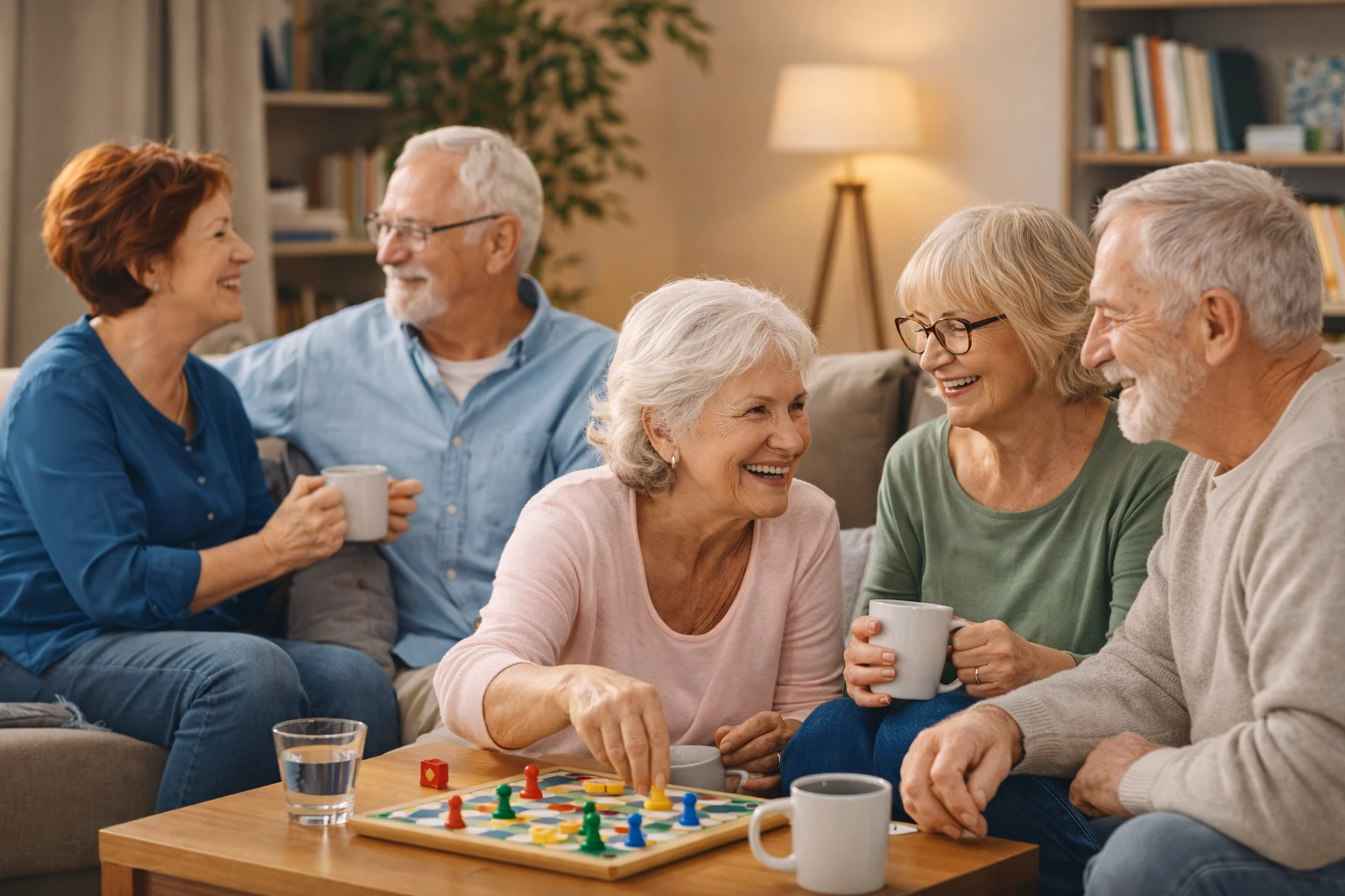 idős nyugdíjas emberek társas kapcsolat