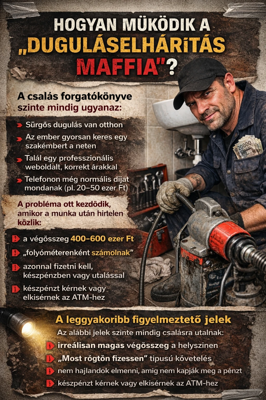 duguláselháriítás csalás módszerek