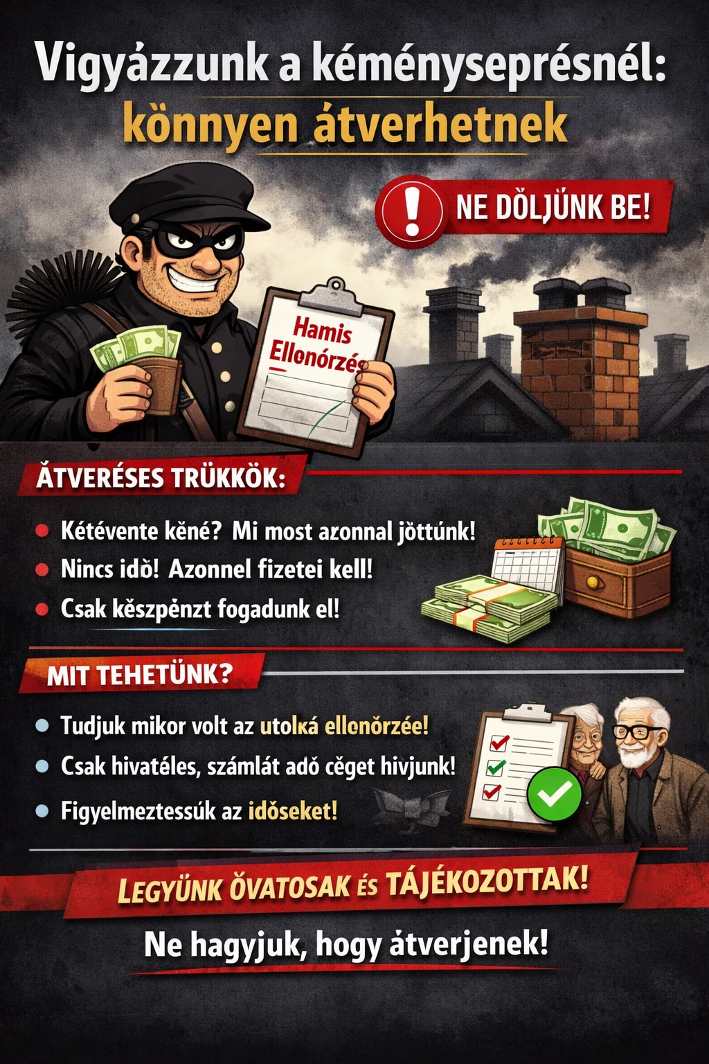 kéményseprő csalási módsherek
