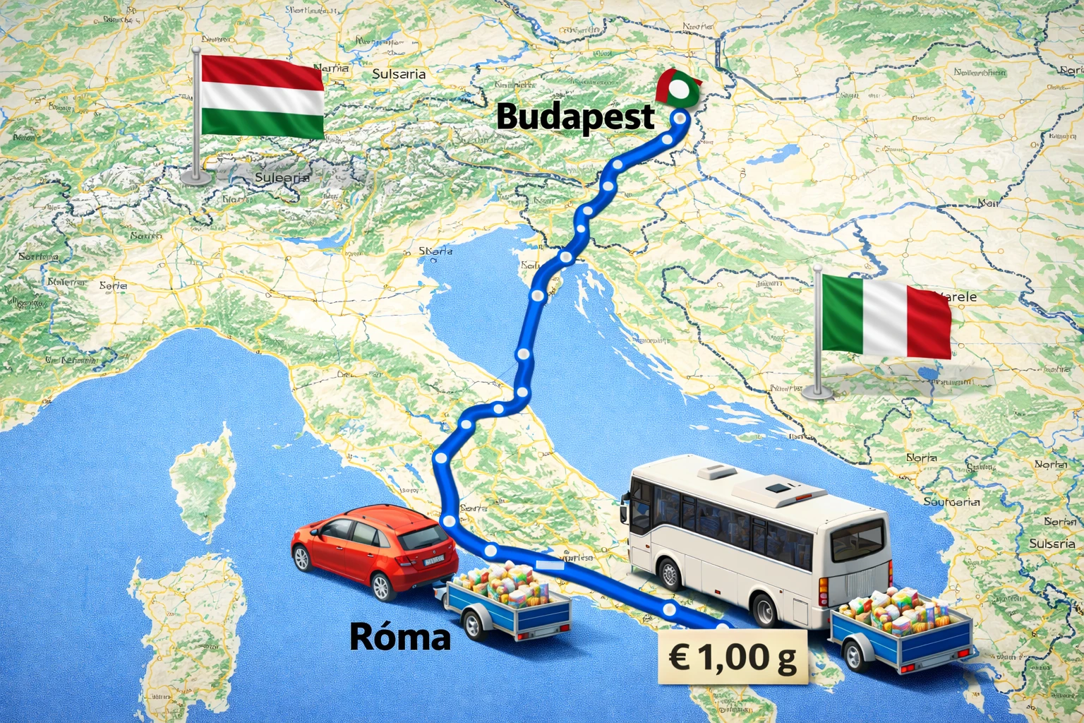 olaszország Budapest utazás