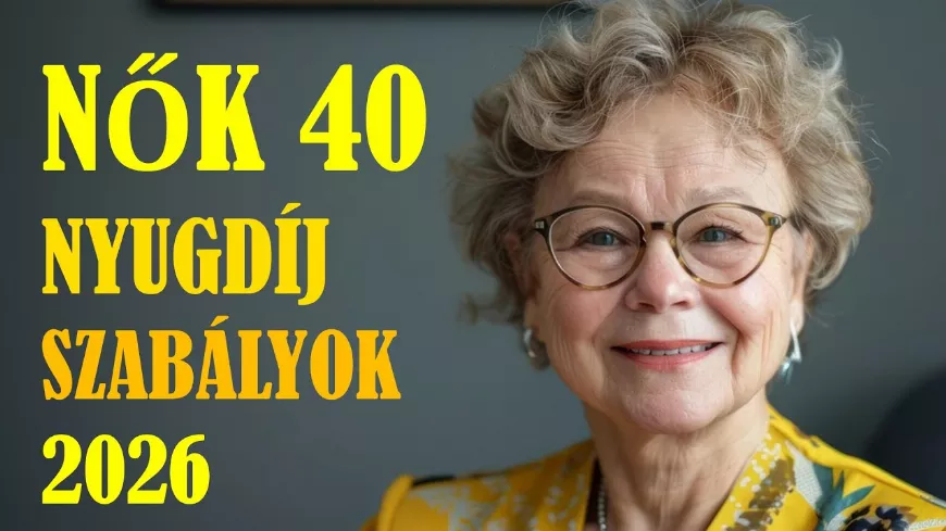 Nők 40 nyugdíj 2026 – a szabály, amivel évekkel hamarabb mehletsz nyugdíjba
