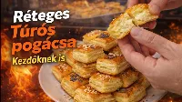 Kezdőknek való túrós pogácsa, ami réteges lesz és nem lehet elrontani