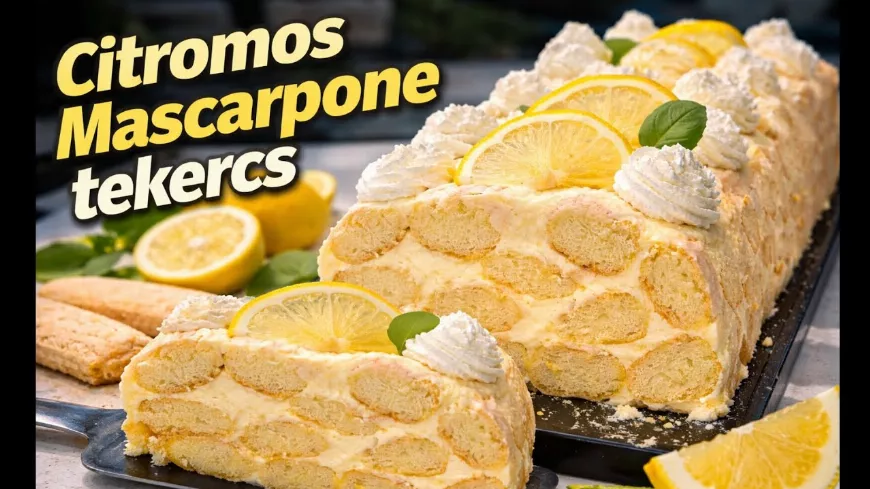 Citromos mascarpone tekercs – a sütés nélküli desszert, ami mindenkit meglep