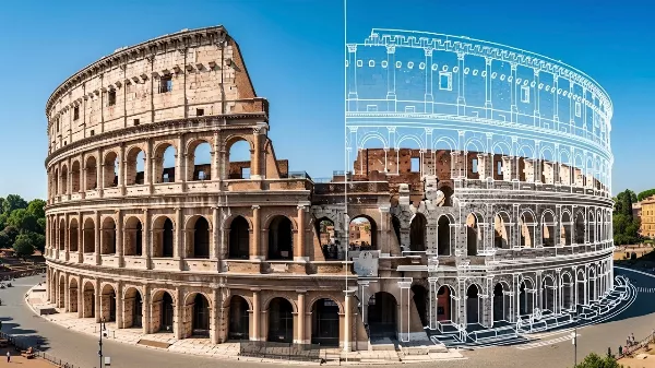 Miért tűnt el a Colosseum egyik oldala Róma közepéről?
