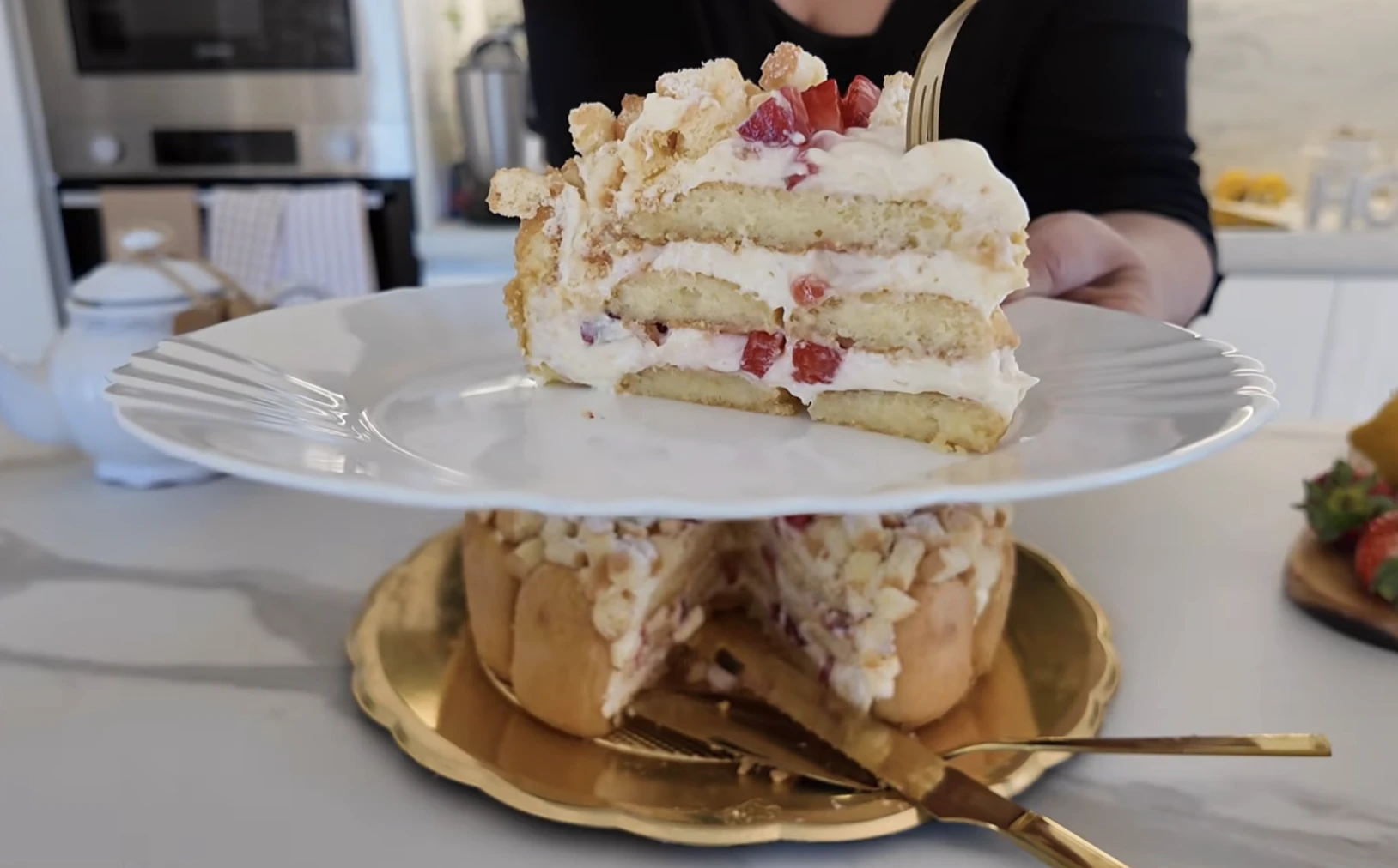 mimóza torta sütés nélkül