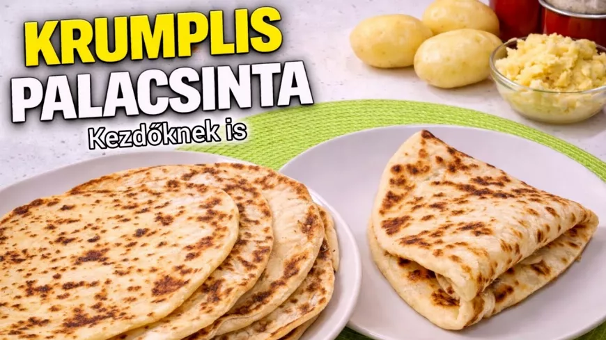 2 hozzávalós krumplis palacsinta, krumplis lepény egyszerűen