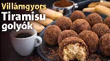 Villámgyors tiramisu golyók – a sütés nélküli desszert