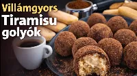 Villámgyors tiramisu golyók – a sütés nélküli desszert