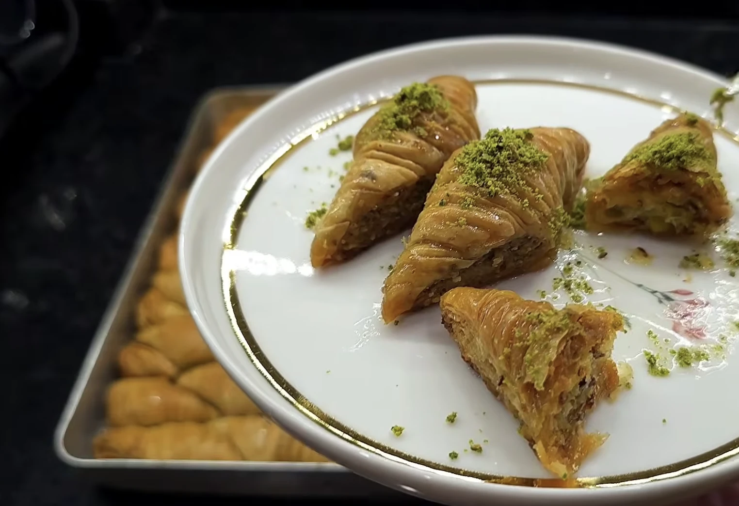 baklava sütése
