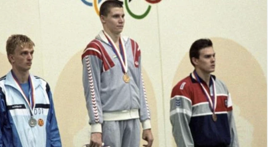 Darnyi Tamás olimpiai bajnok úszó