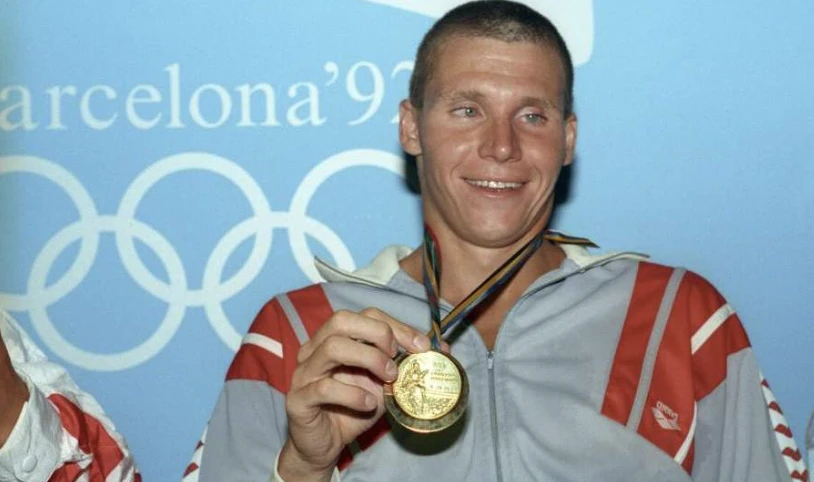 Darnyi Tamás olimpiai bajnok úszó