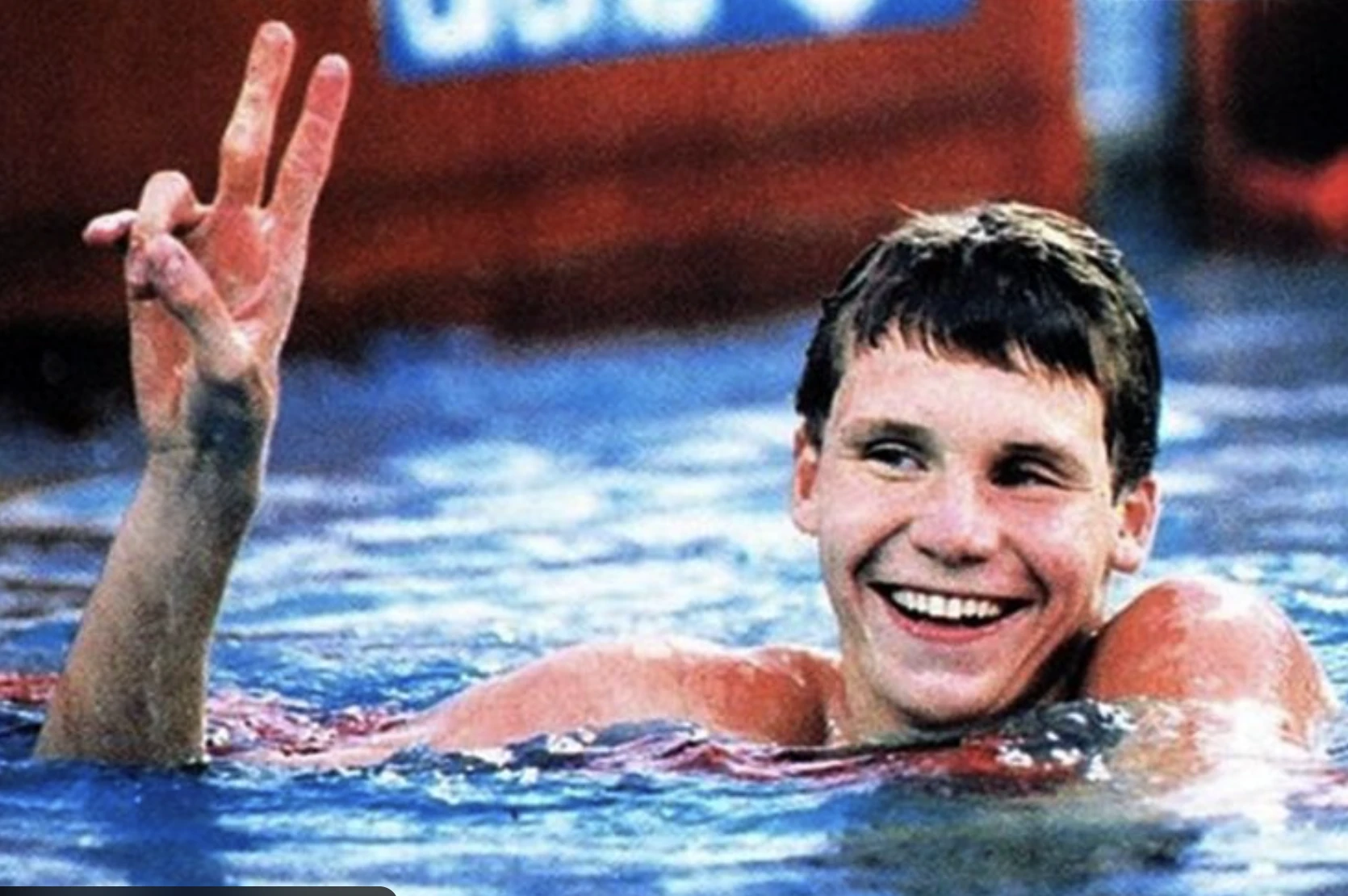 Darnyi Tamás olimpiai bajnok úszó