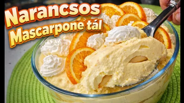 Narancsos tiramisu piskóta tallérral – a krémes desszert, ami most mindenkit meglep