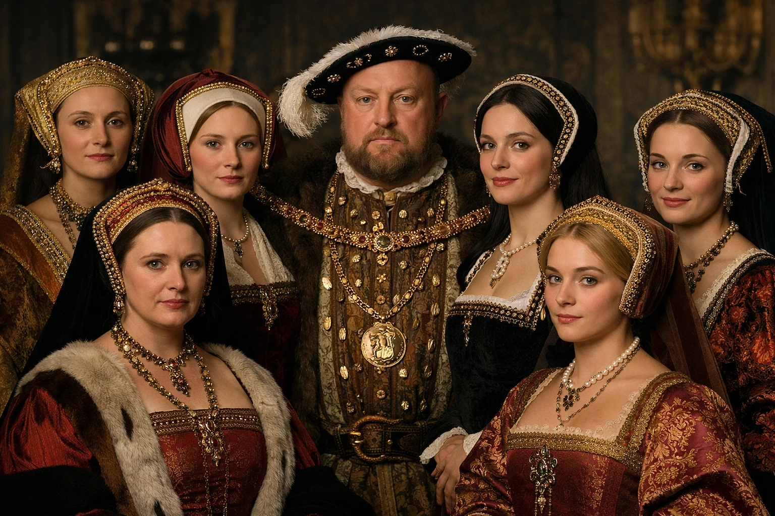 VIII. Henrik feleségeivel Tudor